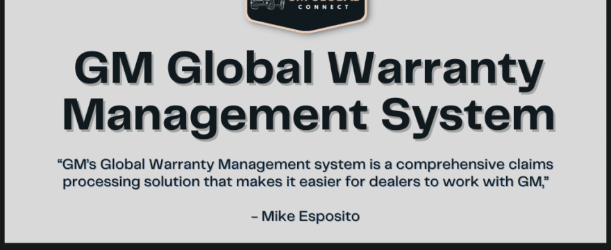 GM Global Warranty Management System